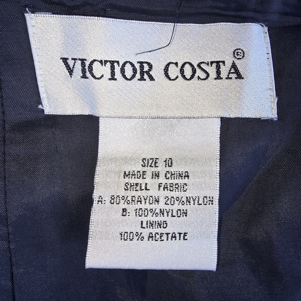 Vintage Victor Costa Occasion Black Velvet Skirt. - Picture 6 of 6